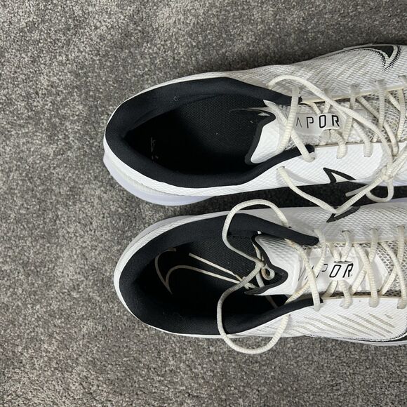 Nike Vapor Edge CD0086-100 Mens Size 15 White Athletic Turf Shoes Used - Picture 10 of 12